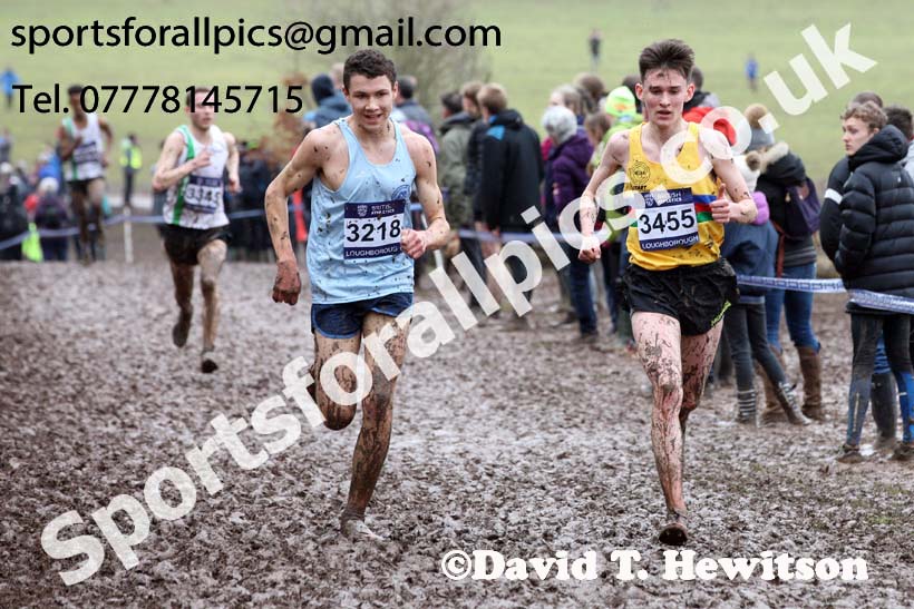 Mens under-17s 2018 British Inter Counties Cross Country Champs., Prestwold Hall, Loughborough. Photo: David T. Hewitson/Sports for All Pics
